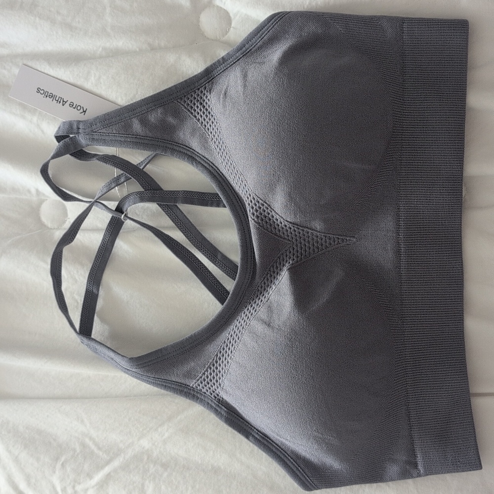 Charcoal Sports Bra